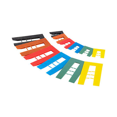 This is an image of Timco - Assorted Horseshoe Shims 1.0 - 6.0mm (200 Pieces Bag) SHIM