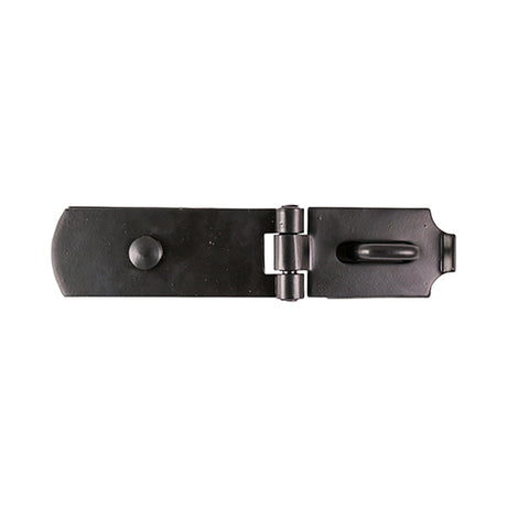 This is an image of Timco - Swivel Pattern Hasp & Staple - Heavy Duty - Black 8" (1 Each TIMbag) SHS8BP