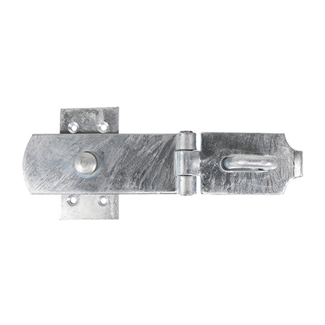 This is an image of Timco - Swivel Pattern Hasp & Staple - Heavy Duty - Hot Dipped Galvanised 8" (1 Each Plain Bag) SHS8GB