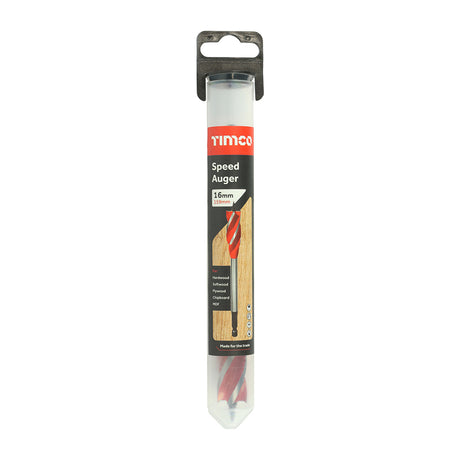 This is an image of Timco - Hex Shank Speed Auger Bit 16.0 x 159 (1 Each Tube) SPA16