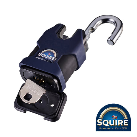 This is an image of Squire - Stronghold Padlock - Closed Shackle - SS50CP5 50mm (1 Each Blister Pack) SQR701123