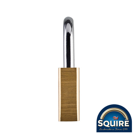 This is an image of Squire - Premium Brass Lion Padlock - LN5 50mm (1 Each Blister Pack) SQR701754