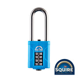 This is an image of Squire - Combination Padlock - Stainless Steel 2.5" Long Shackle - CP40S/2.5 40mm (1 Each Blister Pack) SQR701807