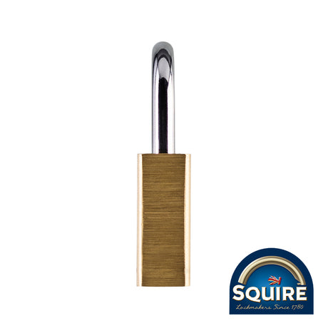 This is an image of Squire - Premium Brass Lion Padlock - Keyed Alike - LN4 KA2 40mm (1 Each Box) SQR701898