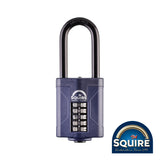 This is an image of Squire - Combination Padlock - Steel 2.5" Long Shackle - CP60/2.5 60mm (1 Each Blister Pack) SQR701915