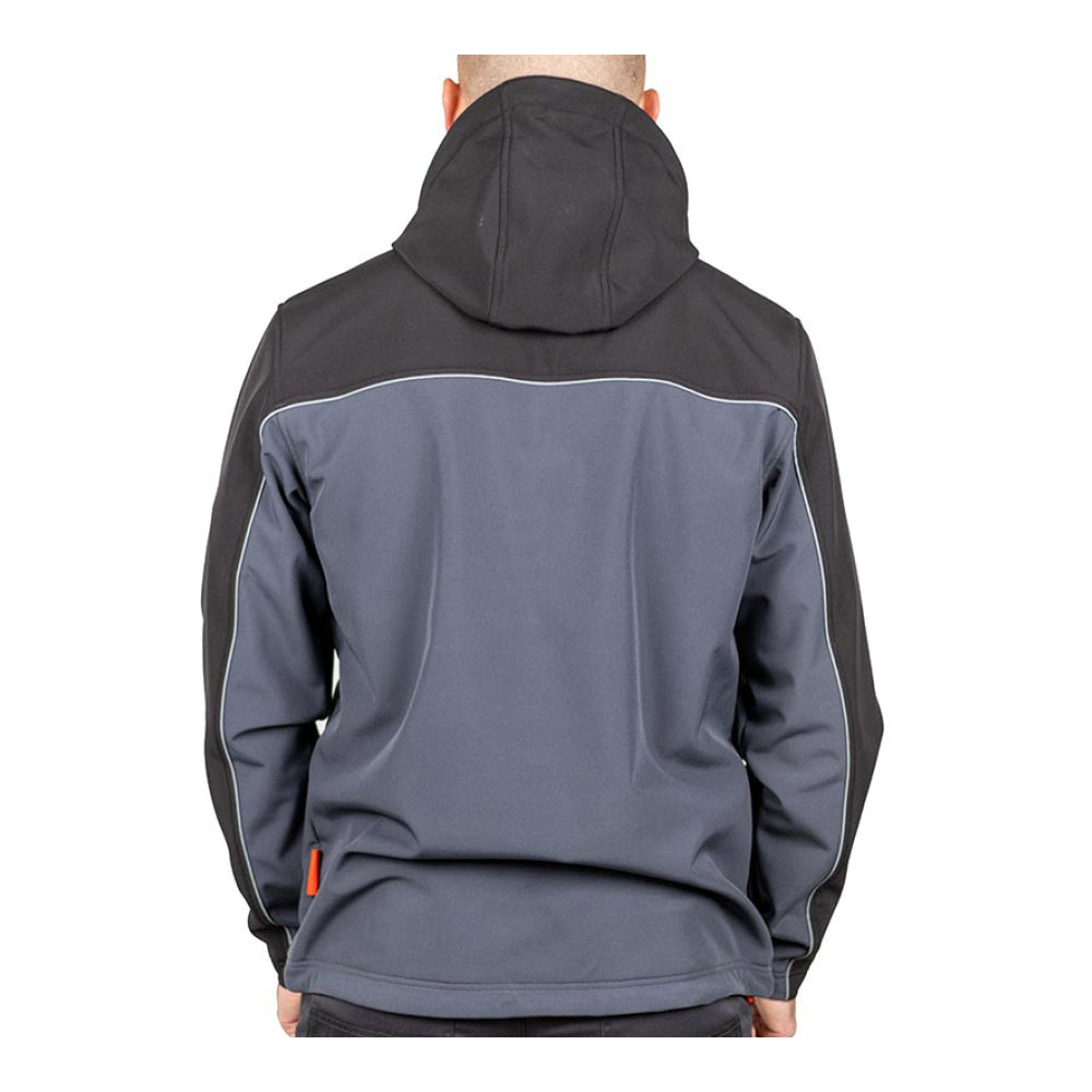 This is an image of Timco - Soft Shell Jacket - Grey/Black X Large (1 Each Bag) SSJ1201XL
