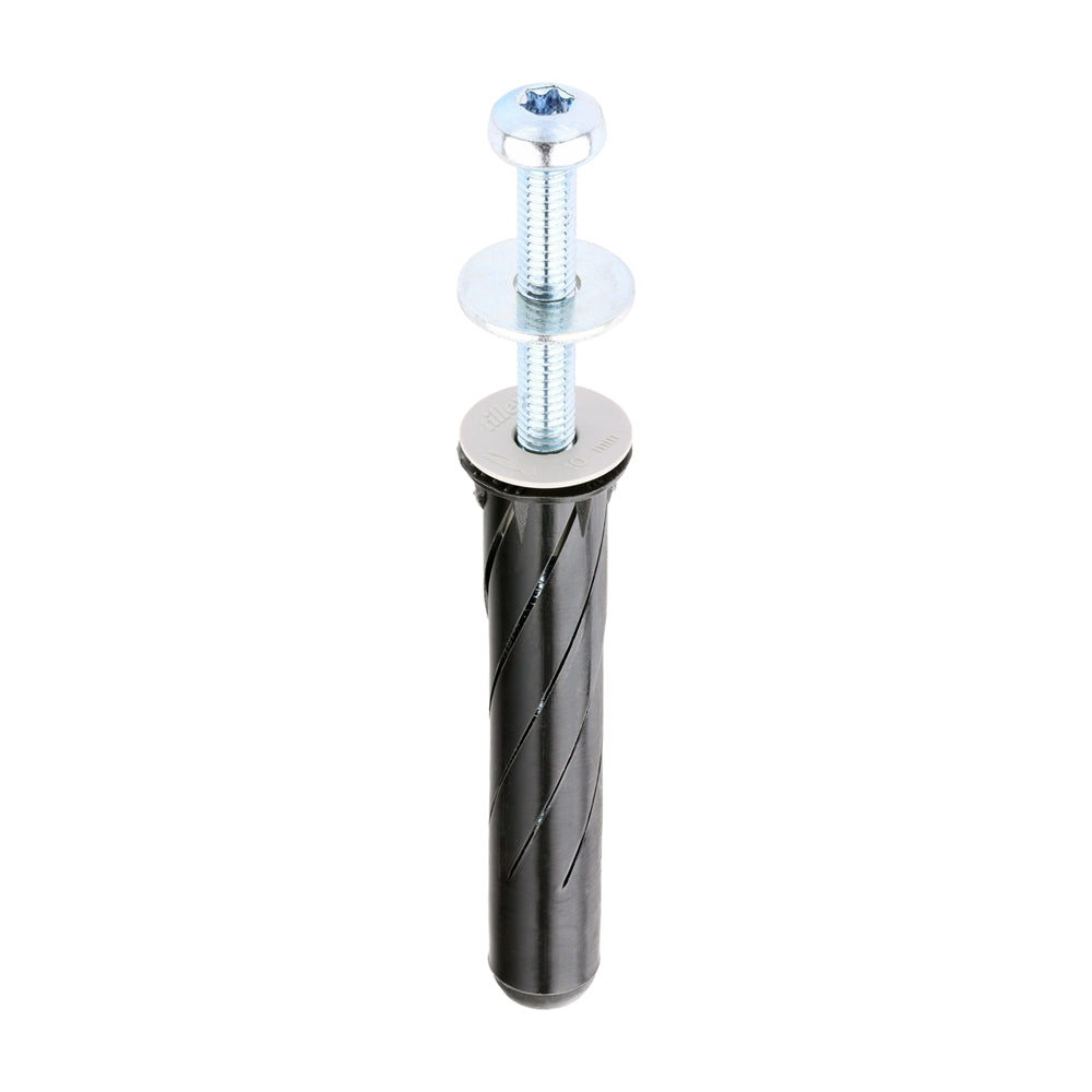 This is an image of Timco - Stella Fix Universal Anchors - TX - Pan - Black M5 x 90mm - (25 PCS Box) STBLACK90