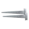 This is an image of Timco - Pair of Strong Tee Hinges - Hot Dipped Galvanised 12" (1 Pairs TIMbag) STH12G