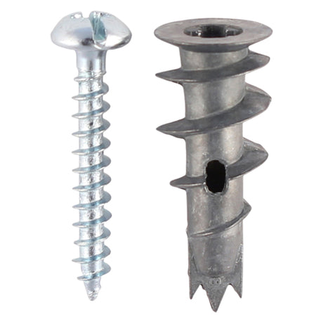 This is an image of Timco - Metal Speed Plugs & Screws - Zinc 31.5mm - (5 PCS TIMpac) TBAZSP