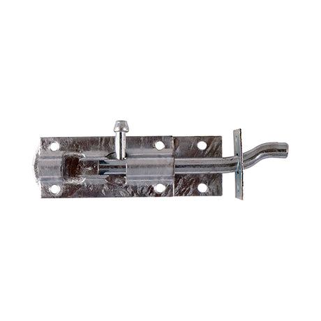 This is an image of Timco - Necked Tower Bolt - Hot Dipped Galvanised 8" (1 Each TIMpac) TBN8GP