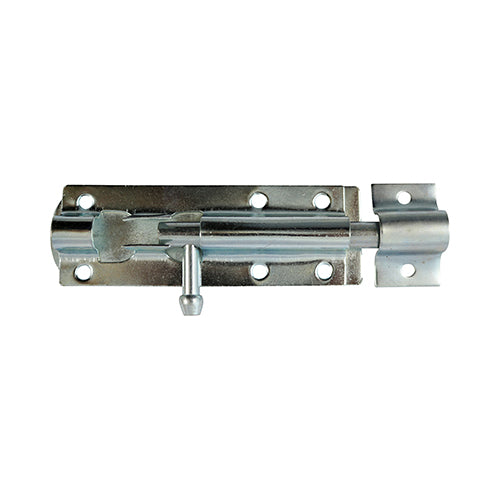 This is an image of Timco - Straight Tower Bolt - Zinc 3" (1 Each TIMpac) TBS3ZP