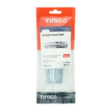 This is an image of Timco - Straight Tower Bolt - Zinc 3" (1 Each TIMpac) TBS3ZP