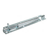 This is an image of Timco - Straight Tower Bolt - Zinc 8" (1 Each Plain Bag) TBS8ZB