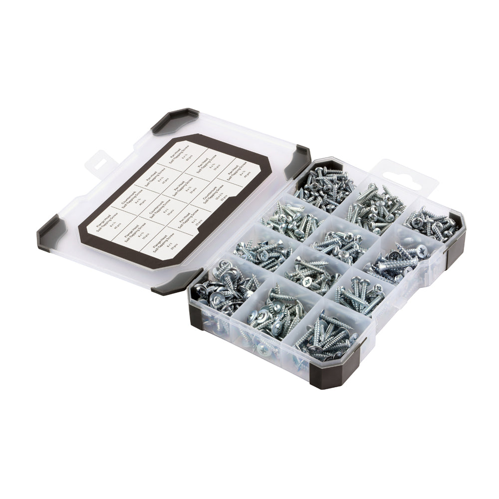 This is an image of Timco - Mixed Tray - Self-Tapping Screws ÃƒÆ’Ã†€™Ãƒ€ ‚¬„¢ÃƒÆ’‚¬ Ãƒ¢€š¬€ž¢ÃƒÆ’Ã†€™Ãƒ¢€š¬Ã…¡¢ÃƒÆ’Ã†€™Ãƒ€ ‚¬„¢¢ÃƒÆ’Ã†€™Ãƒ€š¢ÃƒÆ’¢Ãƒ¢€š¬Ã…¡Ãƒ€š¬ÃƒÆ’‚¬¦Ãƒ€š¡ÃƒÆ’Ã†€™Ãƒ¢€š¬Ã…¡¬ÃƒÆ’Ã†€™Ãƒ€ ‚¬„¢¢ÃƒÆ’Ã†€™Ãƒ€š¢ÃƒÆ’¢Ãƒ¢‚¬Å¡¬Ãƒ€¦¡¬ÃƒÆ’Ã†€™Ãƒ¢€š¬¦ÃƒÆ’¢Ãƒ¢‚¬Å¡¬Ãƒ€¦‚¬Å“ Zinc - (475 PCS Tray) TRAY440
