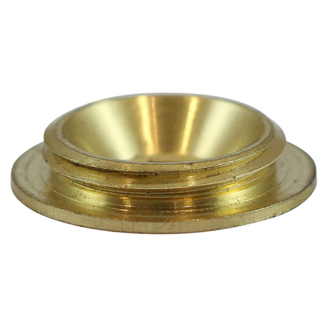 This is an image of Timco - Threaded Screw Caps - Solid Brass - Satin 18mm - (4 PCS TIMpac) TSC18SBP
