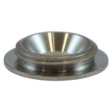 This is an image of Timco - Threaded Screw Caps - Solid Brass - Satin Chrome 18mm - (4 PCS TIMpac) TSC18SCP