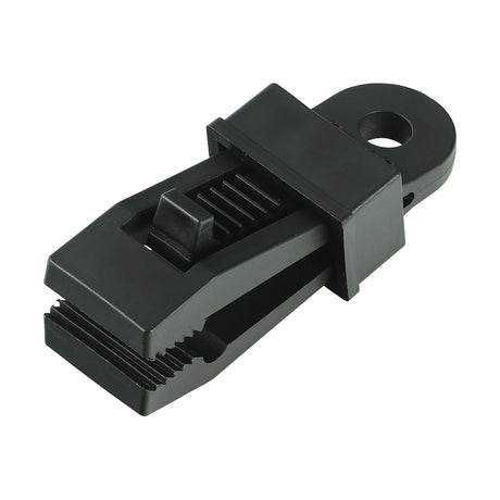This is an image of Timco - Tarpaulin Tie Down Clips 80mm x 40mm (10 Pieces Bag) TTC10