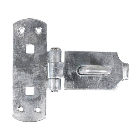 This is an image of Timco - Vertical Pattern Bolt On Hasp & Staple - Heavy Duty - Hot Dipped Galvanised 6" (1 Each Plain Bag) VHS6GB