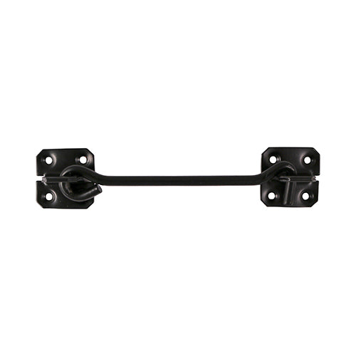 This is an image of Timco - Cabin Hooks - Wire Pattern - Black 4" (1 Each Plain Bag) WCH4BB