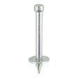 This is an image of Timco - Masonry Nails - Washered - Zinc 25 x 3.70mm (100 PCS Box) WMN25