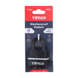 This is an image of Timco - Weatherproof Padlock 40mm (1 Each Blister Pack) WP40