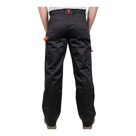 This is an image of Timco - Yardsman Trousers - Black W32 L32 (1 Each Bag) YTBK3232