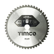 This is an image of Timco - 0Ã‚Â° Mitre Saw Blade 250 x 30 x 48T (1 Each Clamshell) Z2503048